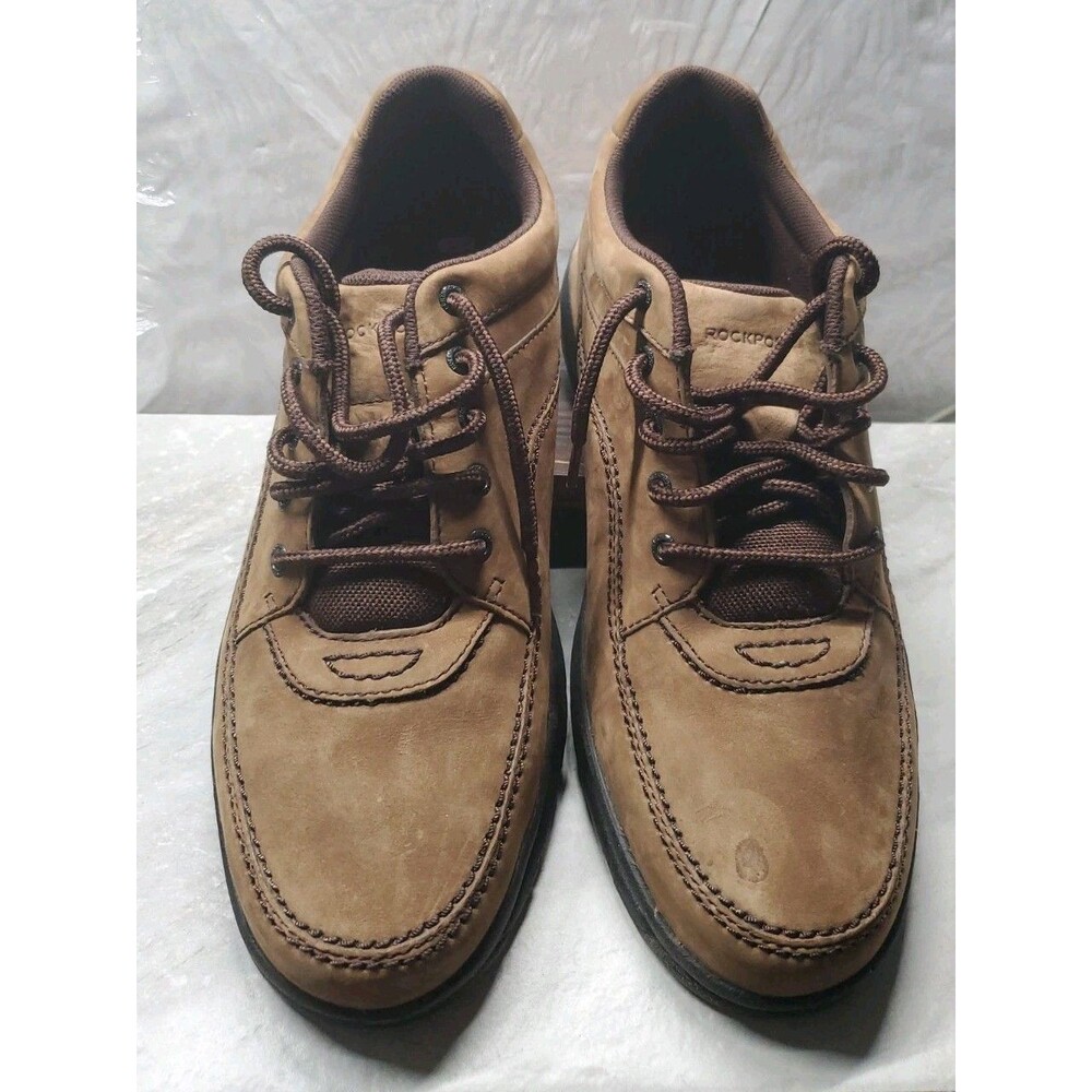 Rockport World Tour Men's 13 Classic Nubuck Leather Lace Up Casual Walking Shoe